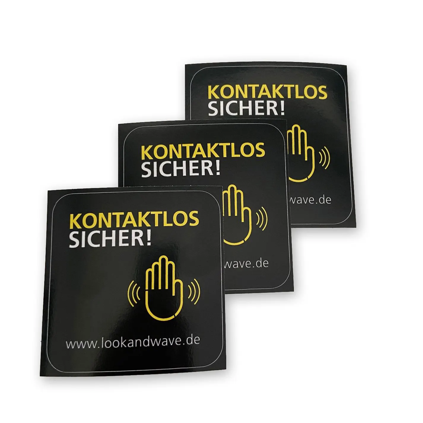 Aufkleber - Kontaktlos sicher